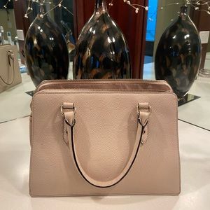Beige Late Spade Handle/Crossbody Bag